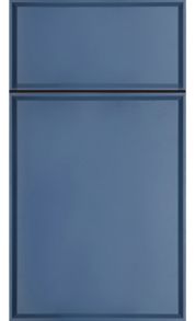 European Cabinets Frameless Panel Doors - Ole Blue - Divine Cabinetry